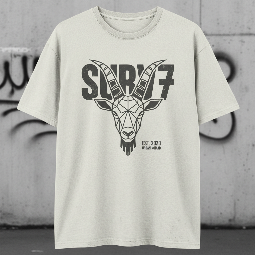 SURV7 Goat shirt design